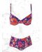 Ensemble maillot de bain Aubade imprimé fleuri culotte haute galbante ligne Retro Beach Printemps-Été 2012