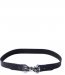 Ceinture cuir noir avec fermeture nœud gris Promod Collection Automne hiver 2011/2012