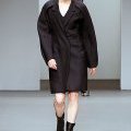 Manteau noir en laine Calvin Klein femme hiver 2010-11