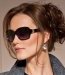 Lunettes de soleil noires manches plastiques La Redoute Collection automne hiver 2011/2012
