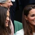 Kate et Pippa Middleton assistent à la finale hommes du tournoi de Wimbledon
