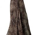 Robe longue H&M fluide marron imprimé sauvage été 2011