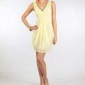 Robe fluide jaune pastel