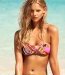 Bikini bandeau croisé et culotte à imprimé rose H&M tendance Printemps-été 2012