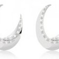 Boucles d'oreilles Histoire d'Or argent style créole avec zirconia incrusté Collection Automne hiver 2011/2012