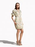Robe fleurie imprimé graphique