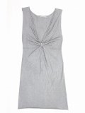 Robe gris chine décolleté V profond et noeud sous la poitrine Berenice collection mode femme été 2011