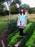 Robe Yumi verte imprimé bateau