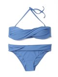 Bikini à bandeau effet drapé