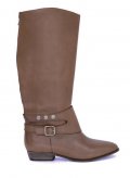 Bottes cavalières en cuir marron chaussures Sandro femme automne hiver 2010 2011