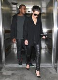 Kim Kardashian et Kanye West, un look dark à Los Angeles