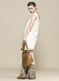 Robe sans manche blanc cassé 
