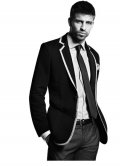 Gerard Piqué en blazer cravate pour HE by Mango collection homme 2011
