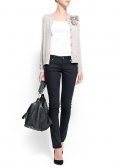 Cardigan ouvert en maille grise Mango Collection automne hiver 2011/2012