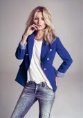 Kate Moss, en mode casual chic Mango hiver 2012/13