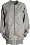 H M collectio printemps ete 2009 femme veste cuir grise longue