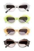4 lunettes solaires signées Marni couleur pastel