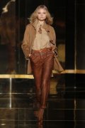 Manteau long en laine pantalon en cuir Mango femme collection mode automne hiver 2010 2011