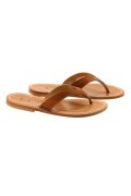 Tongs K Jacques en cuir naturel marron collection été 2011
