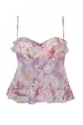 Top caraco Etam léger imprimé fleur volanté collection été 2011 par Cherry Blossom Girl 