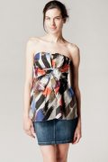 Bustier imprimé graphique