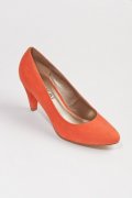 Escarpins en nubuck orange