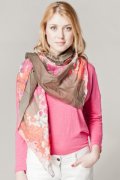 Foulard imprimé hortensias 