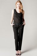 Pantalon 7/8 en coton compact 