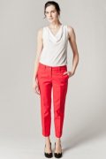 Pantalon 7/8 en piquée de coton 