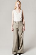 Pantalon large en lin lourd