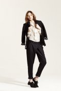 Pantalon noir et chemise beige ICODE collection femme automne-hiver 2010-2011