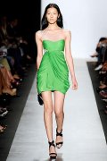 Robe en soie vert pomme BCBG Max Azria été 2010
