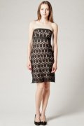 Robe bustier en dentelle de coton