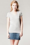 Tee shirt gris manches courtes