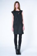 Robe en crêpe de laine et maille Milano noir Vanessa Bruno