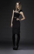Jupe noire top corset Burberry femme hiver 2011