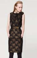 Robe longue sans manches motifs rétro collection femme hiver 2010 2011 Moschino
