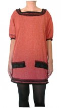 Long pull en maille corail