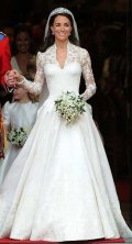 Kate Middleton, en robe de mariée Alexander McQueen