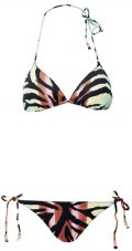 Bikini triangle et noué imprimé sauvage multicolore maillot collection H&M été 2011