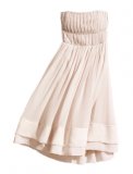 Robe bustier couleur crème  en polyester recyclé Conscious Collection H&M Femmes Printemps-Eté 2011