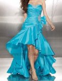 Pluton ou la robe turquoise à effet plissé