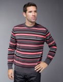 Pull rayures roses grises noires collection automne hiver 2010 2011 Navigare homme