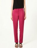 Pantalon chino couleur prune collection printemps-été 2011 Zara