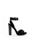 Sandales Zara a talon large velours chaussures hiver 2011