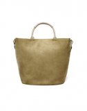 Grand sac shopper rigide kaki