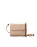Mini sac vernis à bandoulière bi matière 