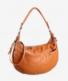 Sac hobo camel surpiqûres beiges