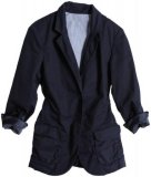 H M collectio printemps ete 2009 femme veste bleu marine