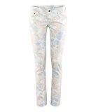 Jeans slim fleuri 